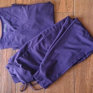 Mandala Womens Purple Scrub Set
